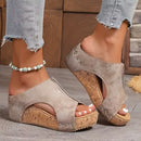 Sandálias Plataforma Femininas Bege Verão