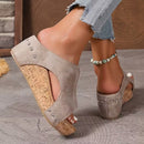 Sandálias Plataforma Femininas Bege Verão