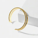 Pulseira Dourada Dupla com Banho de Ouro 18K