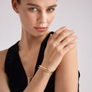 Pulseira Dourada Dupla com Banho de Ouro 18K