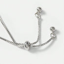 Pulseira  Ajustável com Zircônia Verde em Prata 925